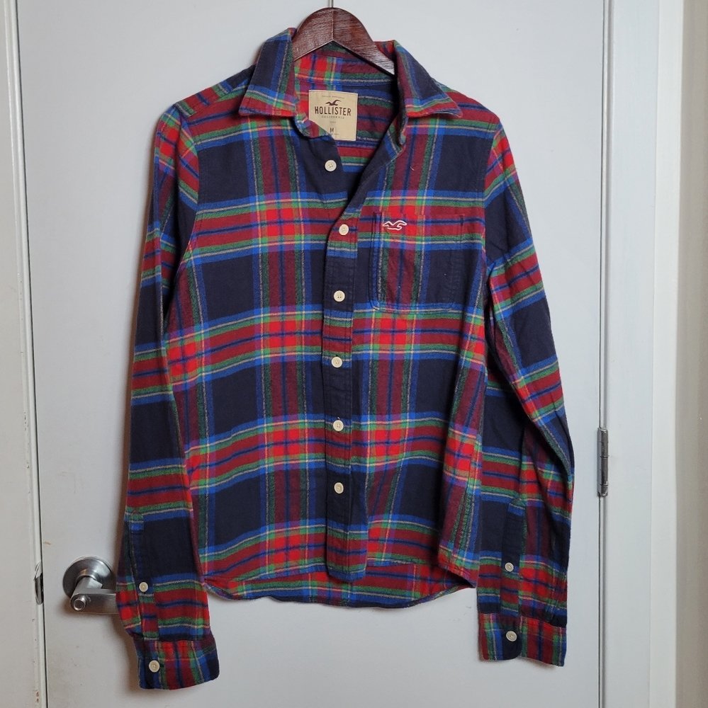 Hollister Button-Up Flannel Shirt